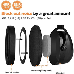 Custom Logo Noise Reduction Safety Ear Muffs - ANSI certified - Bulk order of 50